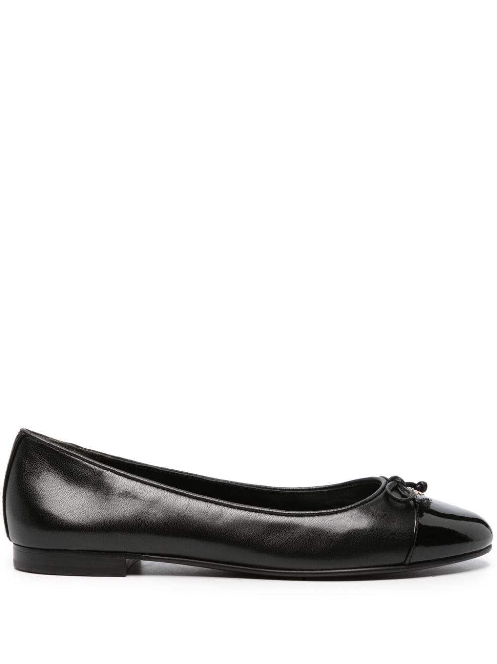 Black bow detailing ballerina shoes women TORY BURCH